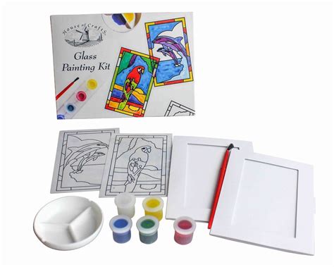 Glass Painting Starter Kit Complete Paint Craft Set T By Etsy