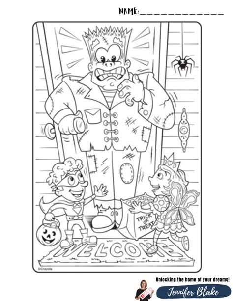 Halloween Coloring Contest Flyer Coloring Pages
