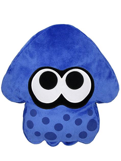 Little Buddy Llc Splatoon 14 Dark Blue Splatoon Squid Cushion Plush