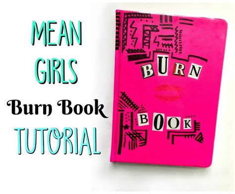 You'll get your own burn book replica filled with pigmented shadows. Mean Girls Burn Book Tutorial Journal Do it yourself
