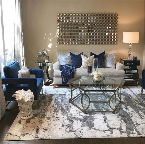 10 Blue Grey White Living Room Decoomo