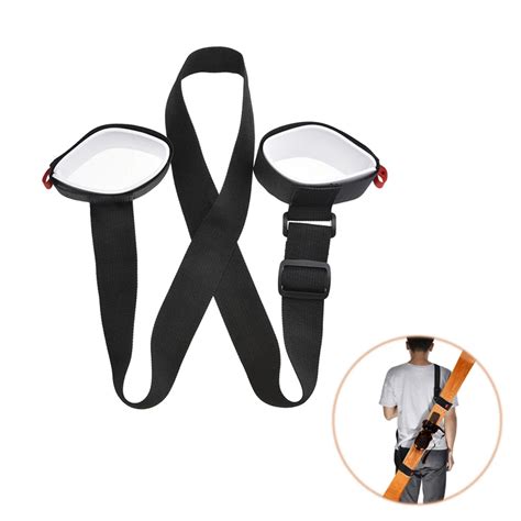 Adjustable Ski Snowboard Easy Backpack Ski Pole Shoulder Hand Carrier