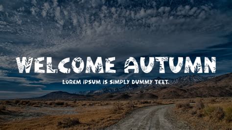 Welcome Autumn Font Download Free For Desktop And Webfont