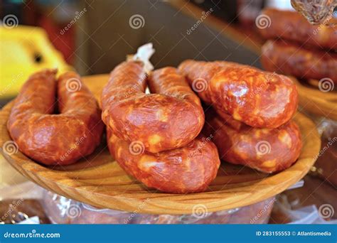 Traditional Chorizo Sausage In Spain Stock Image Image Of Food Tasty