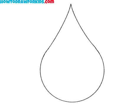 How To Draw A Water Droplet Easy Drawing Tutorial For Kids