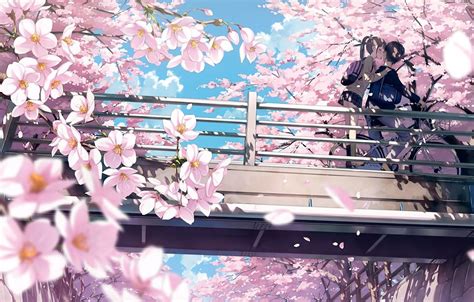 Anime Flower Desktop Wallpapers Wallpaper Cave