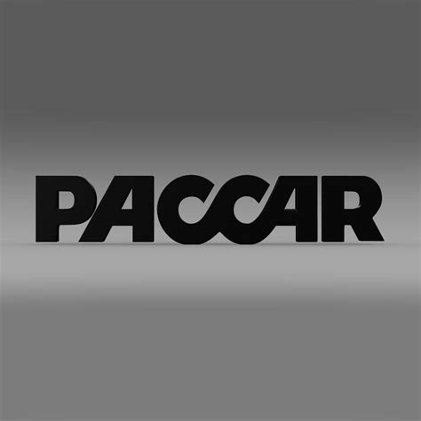 Paccar Logo 3d Model Flatpyramid