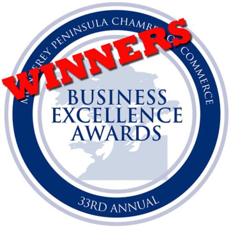 2019 Business Excellence Awards Winners Monterey Peninsula Chamber Of