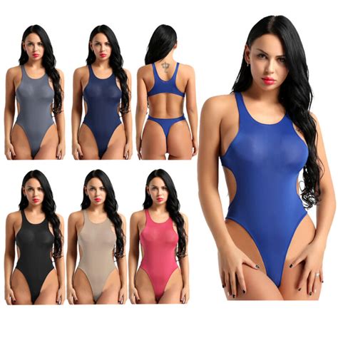 Women Sling Shot Micro Bikini Leotard Bodysuit Lingerie Monokini Swimwear Dress Ebay