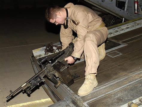 Soldiers Volunteer For Challenge Of Acting As Door Gunners In Iraq