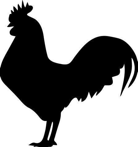 File:Rooster silhouette.svg - Wikimedia Commons
