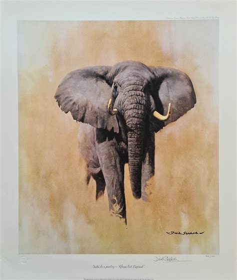 David Shepherd Limited Print African Bull Elephant
