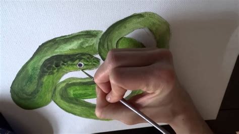 Acrylic Snake Painting Youtube