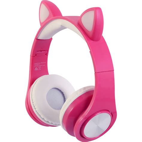 Techxtras Bluetooth Light Up Cat Ears Headphone Pink Big W