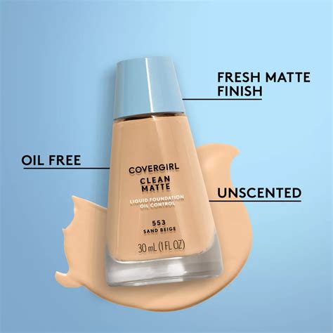 Covergirl Clean Matte Liquid Foundation 520 Creamy Natural Shop