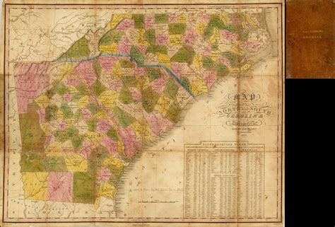 Map Of North And South Carolina And Georgia Constructed From The