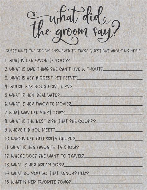 10 Funny Questions To Ask A Bride About Her Groom