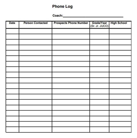 Communication Diary Template Hq Template Documents