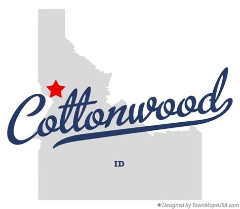Map Of Cottonwood Id Idaho