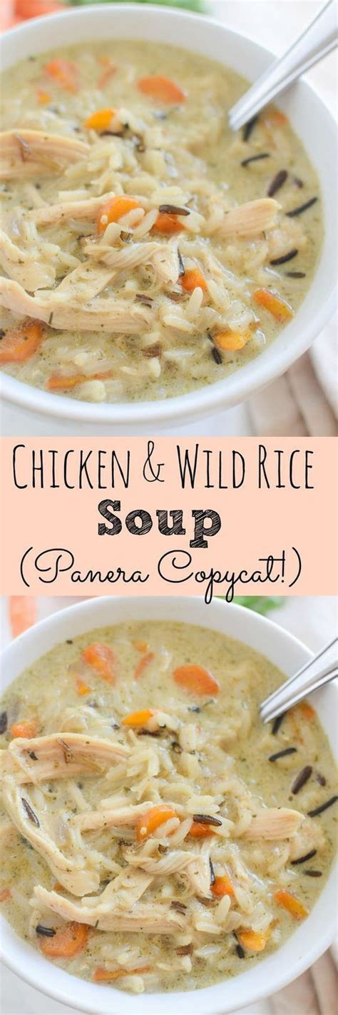 Now my hubby loves their tomato soup, which i haven't tried yet. Panera's Copycat Chicken and Wild Rice Soup Recipe | Fake ...