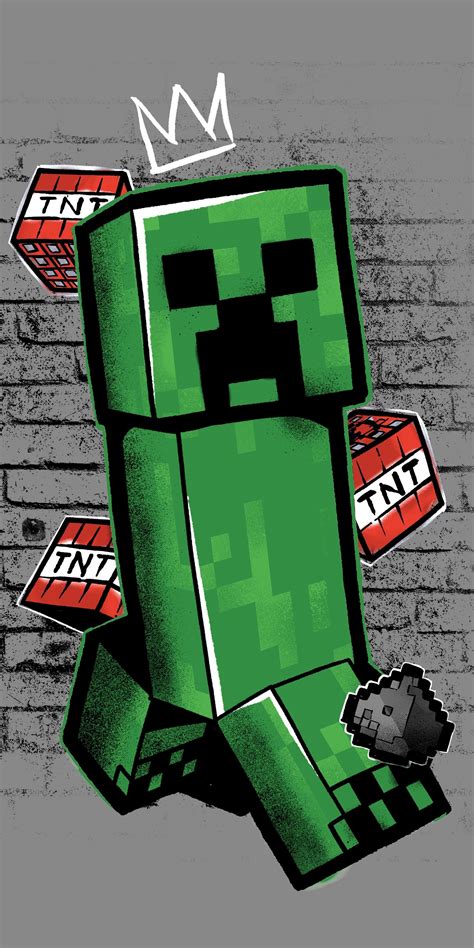 Minecraft Metro Art Creeper Jerry Fabrics