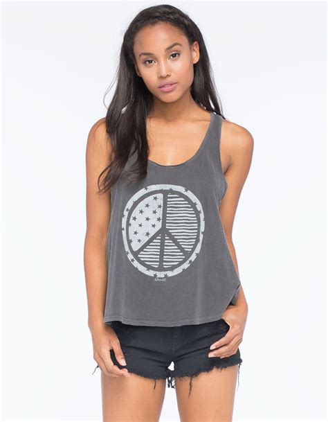 Oneill Peace Capital Womens Tank Graphic Tanks Clothes Design Tank Top Fashion Fashion