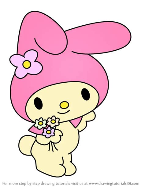 How To Draw My Melody From Hello Kitty Hello Kitty Step By Step