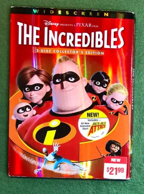 The Incredibles Dvd Widescreen 2 Disc Collectors Edition Disney Pixar