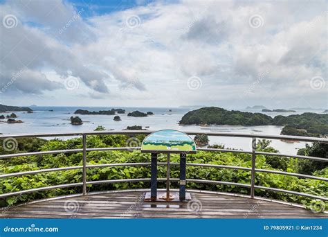 Famous Kujuku Islands Overlook In Sasebo Kyushu Stock Image Image Of