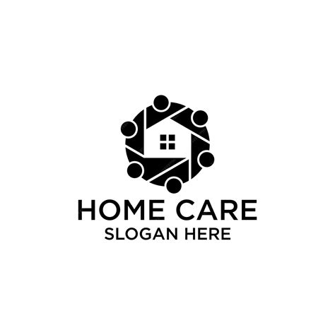 Premium Vector Home Vector Icon Home Care Logo Design Template
