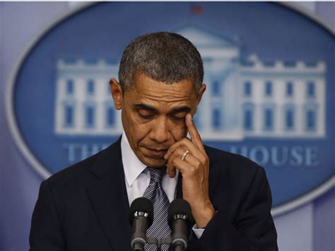 Our Hearts Are Broken Today Us President Barack Obama In Emotional