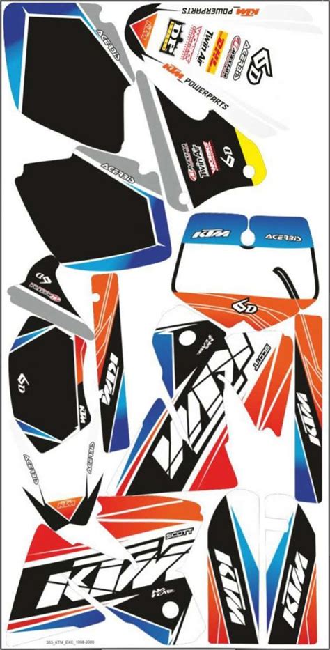 Ktm Exc Logos Decals Stickers And Graphics Mxgone Best Moto Decals