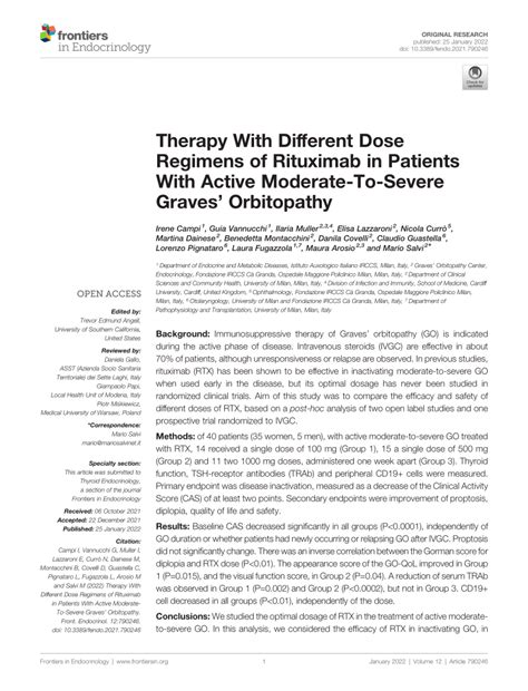 Pdf Therapy With Different Dose Regimens Of Rituximab In Patients