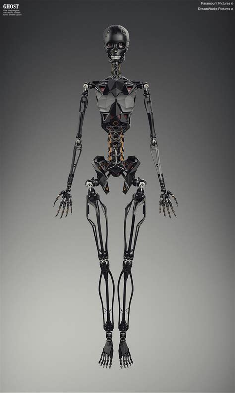 Ghost In The Shell Skeleton By Vitaly Bulgarov Robot Concept Art