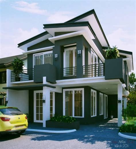 28 Sloped Roof Bungalow Font Elevations Collection 1 Happho