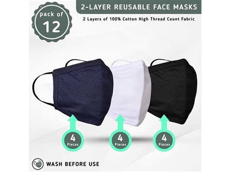 Pure Cotton Reusable Face Masks