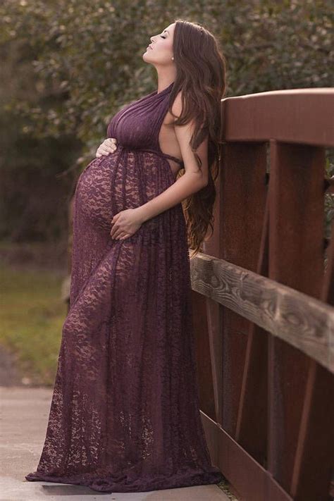 Maternity Dress Gown For Photoshoot Sheer Tulle Boho Plus Etsy Canada