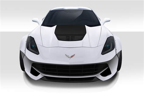 2014 2019 Chevrolet Corvette Fiberglass Hoods Duraflex Body Kits