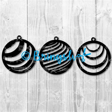 Circle Earring Svg Dxf Png Cut Files