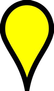 All google maps clip art are png format and transparent background. Yellow Google Map Pin Clip Art at Clker.com - vector clip ...