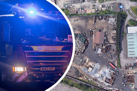 Dozens Of Firefighters Battle Large Blaze At Scrapyard In Swindon Overnight