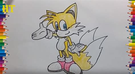 How To Draw Miles Tails Prower Step By Step Miles Tails Prower From