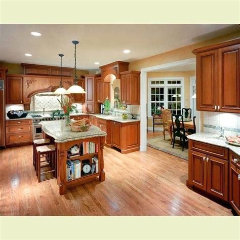Homeowners love red oak for its many benefits: white cabinets with oak trim oak cabinets white trim kitchen inspiration with cherry kitchen ca ...