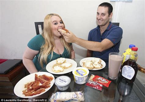 Woman Force Feeds Herself Calories Day Through A Funnel To Be