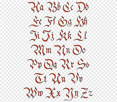 Old English Script Tattoo Font