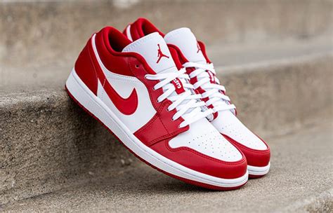 Jordan 1 Low Red And White Nike Air Jordan 1 Retro Low Gym Red White