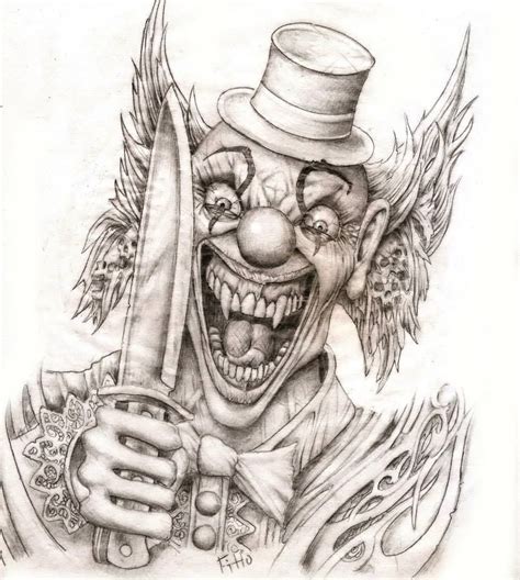 Pin By Ryan Rotte On Evil Clownspennywise Clown Tattoo Evil Clown