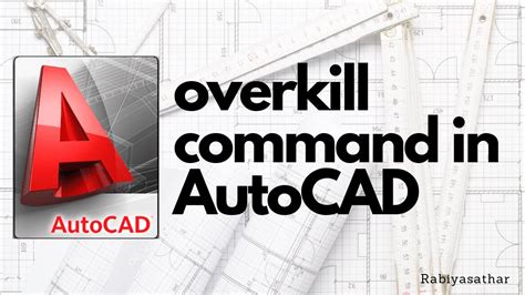 AutoCAD Tutorial Overkill Command YouTube