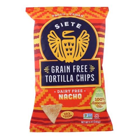 Siete Nacho Grain Free Tortilla Chips 12 Ct 5 Oz Food 4 Less