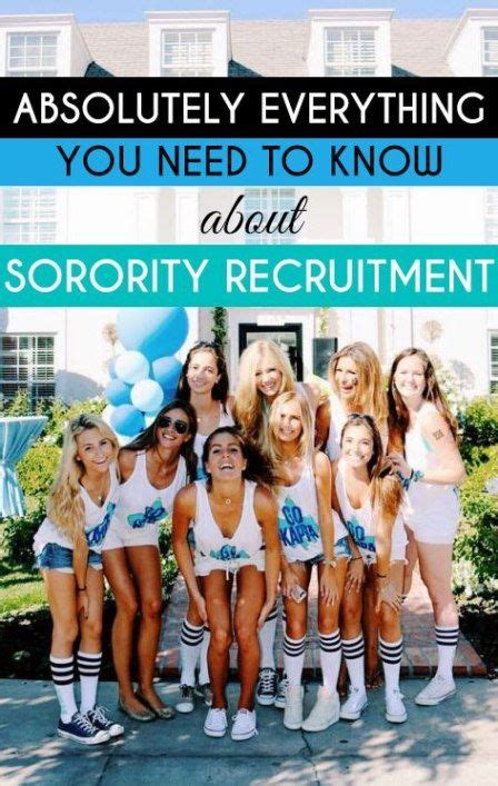 Absolutely Everything You Need To Know About Sorority Recruitment Society19 Sorority